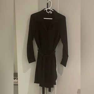 Hand M black shirt dress. Style divided